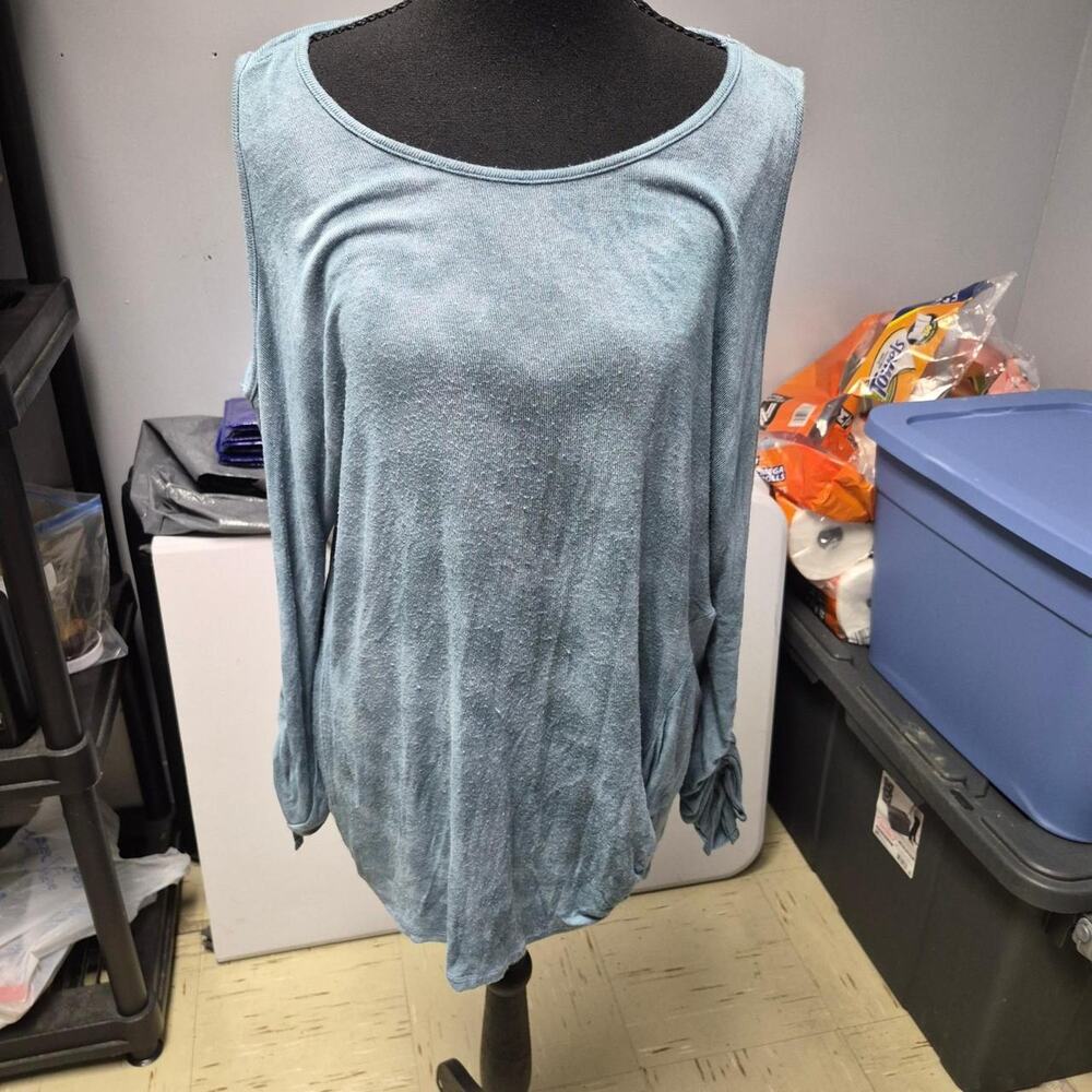 Democracy blue long sleeve top